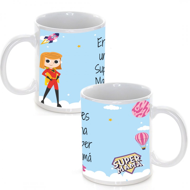 Taza personalizada super mamá