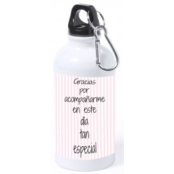 Botella personalizada niña comunión con nombre y dedicatoria