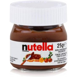 Nutella con cuchara en bolsa transparente personalizada con adhesivo niña comunión