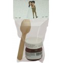 Nutella con chuchara presentada en bolsa transparente con cartón personalizado