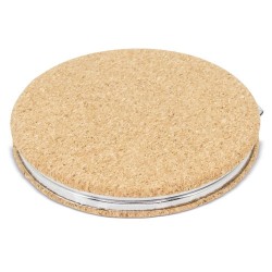 Espejo de corcho redondo