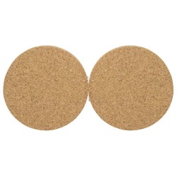 Espejo de corcho redondo