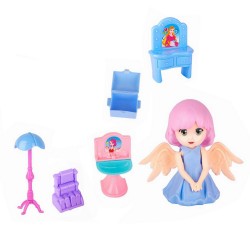 Muñeca pequeña angel con accesorios