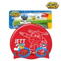 Gafas super wings con gorro de baño infantil