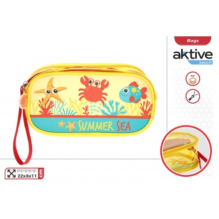 Neceser marino transparente