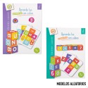 Juego de cubos para aprender números y letras