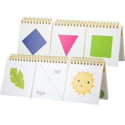 Libro educativo para aprender a contar palabras y la hora