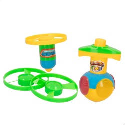 Peonza disco volador con luz