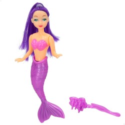 Muñeca sirenita surtida en colores con peine
