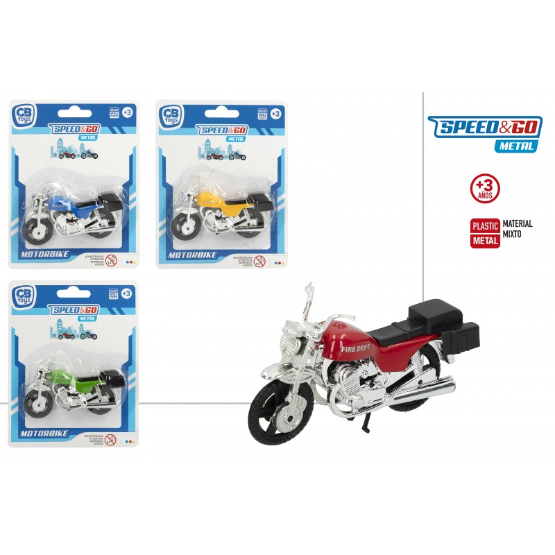 Moto réplica custom chooper escala 1:24