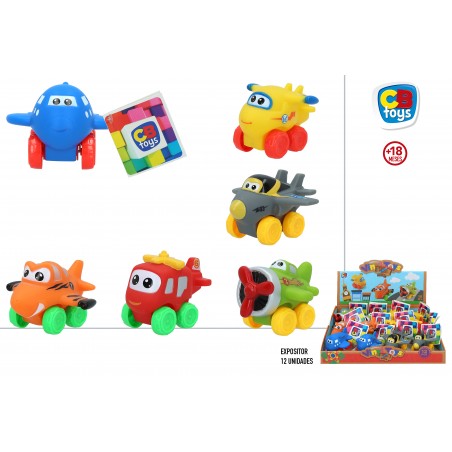 Avion de vinilo surtido en colores