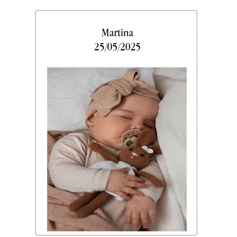 Plantilla para bolsa personalizada con foto y texto