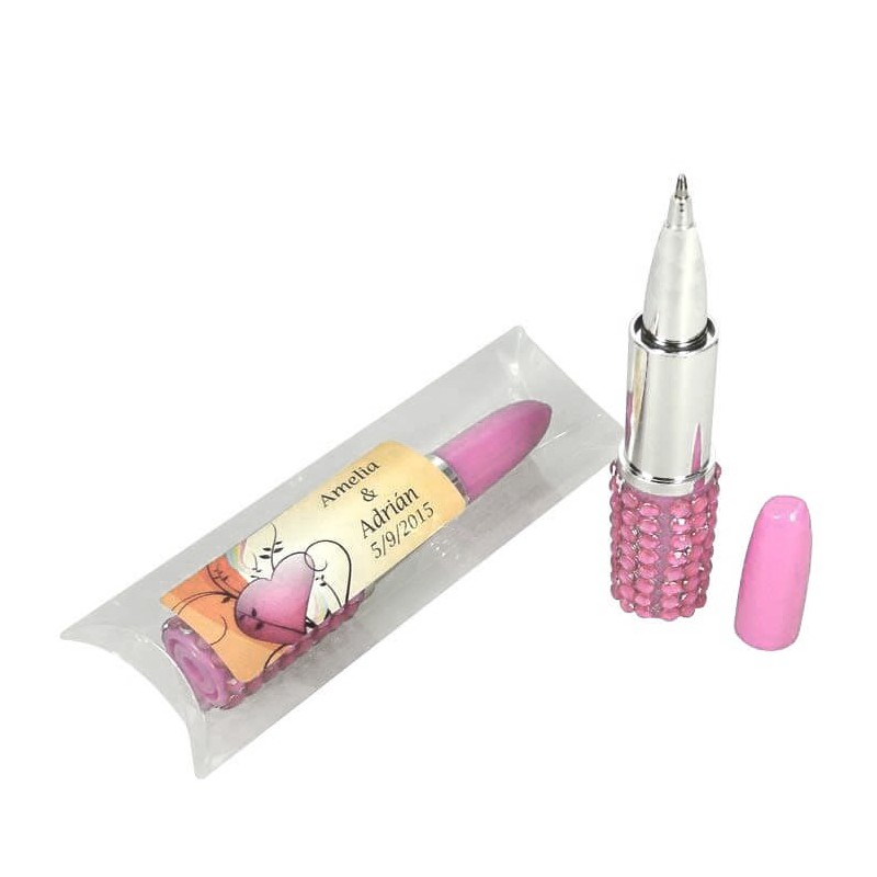 Bolis en forma de pintalabios detalles personalizados boda