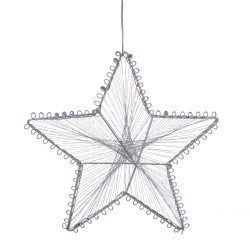 Adornos para la navidad en forma de estrella metálica