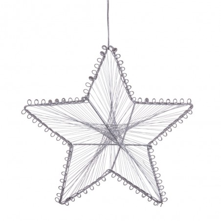Adornos para la navidad en forma de estrella metálica