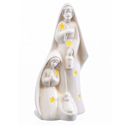 Figuras de nacimiento de navidad en porcelana con luz led