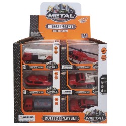 Vehículos de bomberos de juguetes de metal