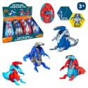 Dinosaurio transformer de juguete en forma de huevo