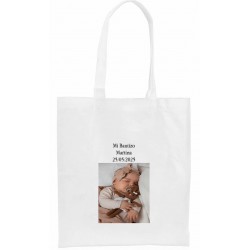 Bolsa personalizada con foto y texto