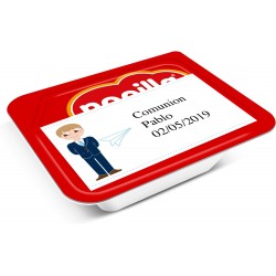 Nocilla personalizada con adhesivo niño comunión