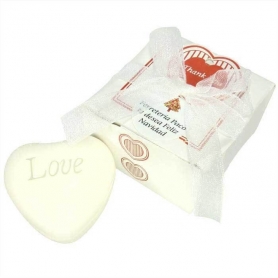 Jabón con forma de corazón