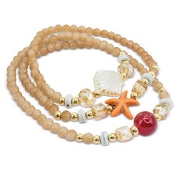 Pulsera con abalorios marineros