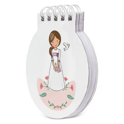 Libreta comunión niña