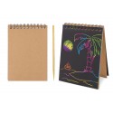 Libreta scrapy para dibujar en multicolor