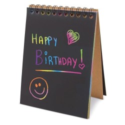 Libreta scrapy para dibujar en multicolor