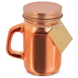 Vela aromática de canela en jarra con tapadera