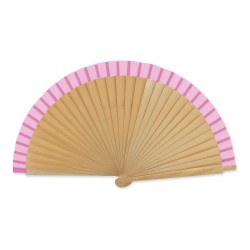 Abanico madera y tela