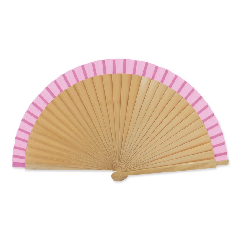 Abanico madera y tela