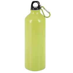 Botella de aluminio acabado con mosqueton 800 ml.