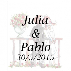 Etiquetas para personalizar romeo y julieta