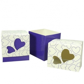 Cajitas decoradas con corazones