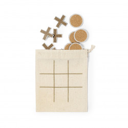 Juego tres en raya en corcho natural