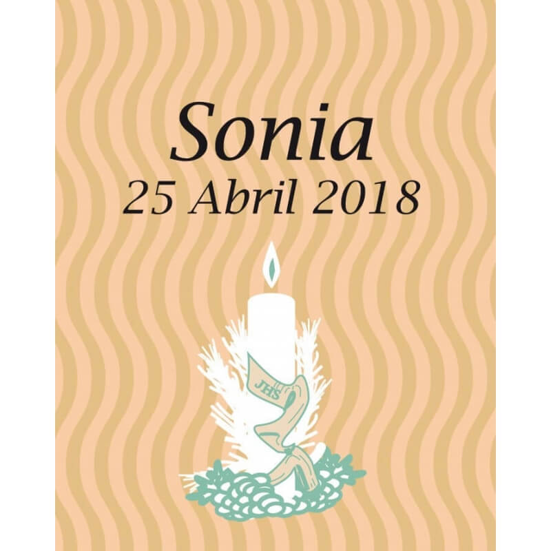 Etiquetas para personalizar vela