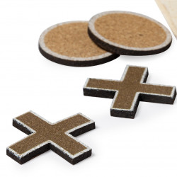 Juego tres en raya en corcho natural