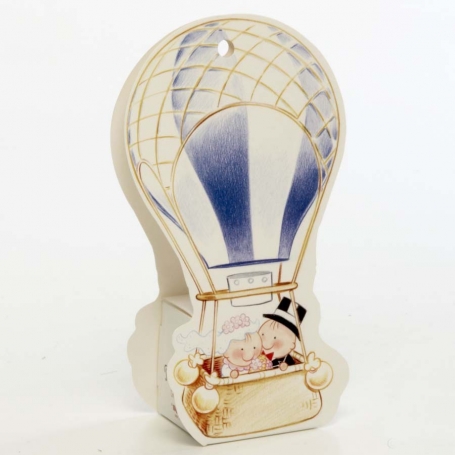 Caja de cartón con motivo boda ideal para caramelos y bombones