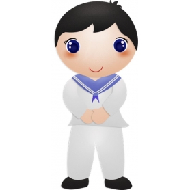 Pegatinas comunión niño