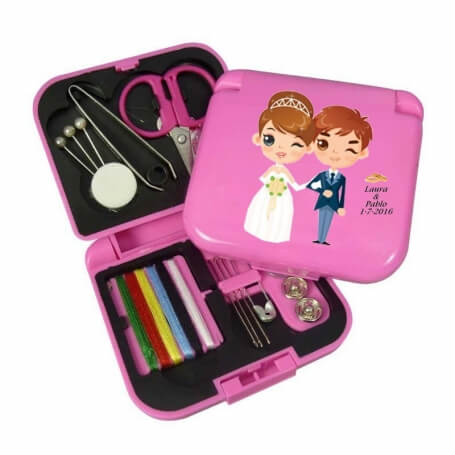 Costureros detalles de boda para invitados personalizados