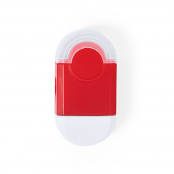 Goma de borrar con sacapuntas rojo