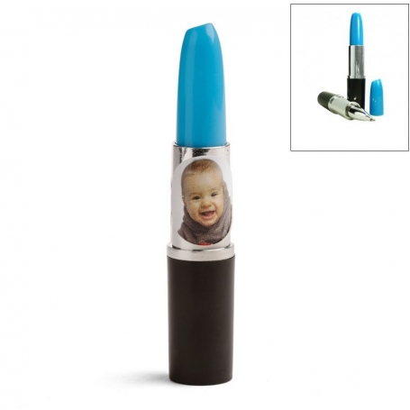 Bolígrafo pintalabios personalizado con foto pequeña