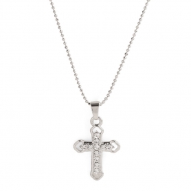 Colgante cruz metal