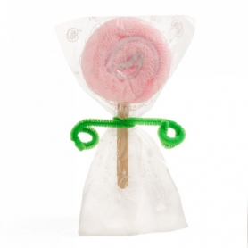 Toalla piruleta con adhesivo niña comunión