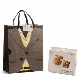 Portafotos en bolsa de cartón para hombres