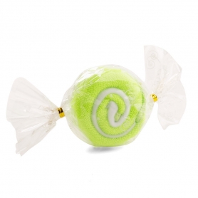 Toalla en forma de caramelo