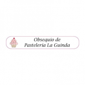 Toalla en forma de pastel personalizada ideal para clientes