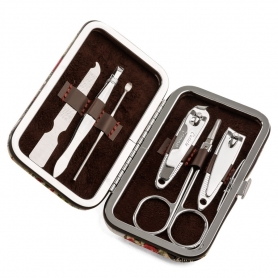 Regalo manicura monedero y toalla en forma de flor presentado en caja de cartón