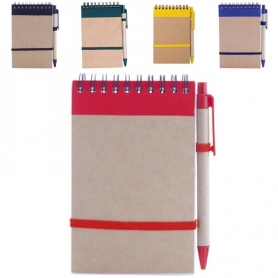 Bolígrafo y libreta